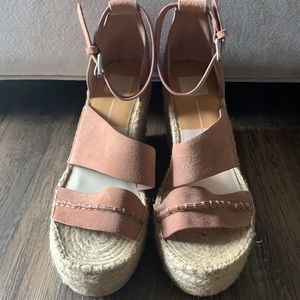 Dolce Vita dusty rose suede sandals  sz 9 NWOT